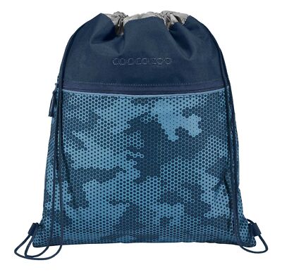 coocazoo Gym Bag Sportbeutel Geometric Sky dunkelblau blaugrau Neu