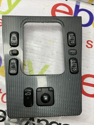 1998-02 MERCEDES-BENZ C CLASS W202 GEAR SHIFTER BEZEL TRIM CARBON 2108213951 - Picture 7 of 12