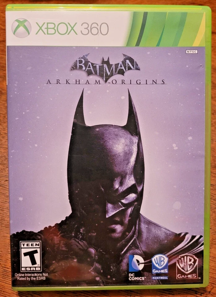 BATMAN ARKHAM ORIGINS Microsoft Xbox 360 COMPLETE TESTED DC Comics CIB RARE 2013 - Image 2 of 3