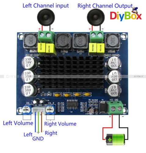 TPA3116D2 100W 2X120W Wireless Bluetooth 4.0 Audio Receiver Digital Amplifier - Picture 14 of 20