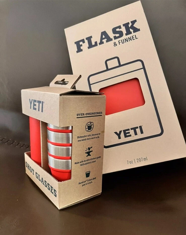 Juego de frasco y vasos Yeti rojo rescate de bomberos TOTALMENTE NUEVO EN CAJA Foto 3 de 3