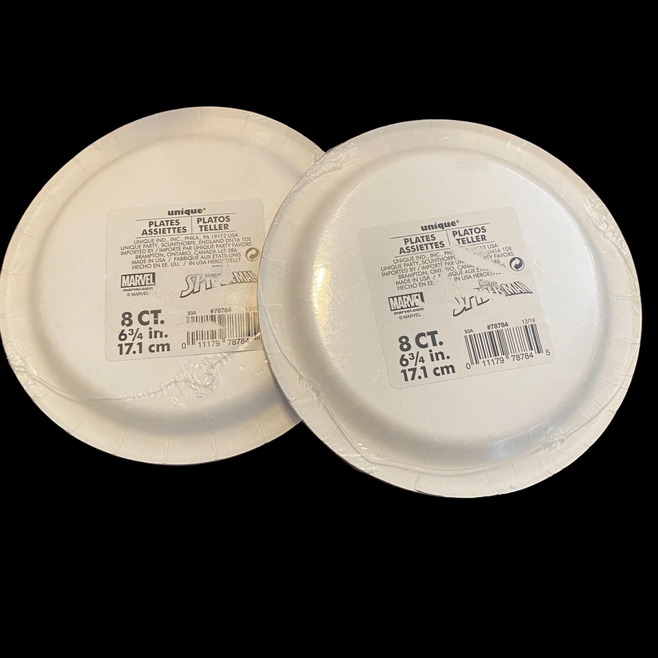 Spider-Man birthday plates 16 count brand new 6.75”  Marvel - Image 4 of 4