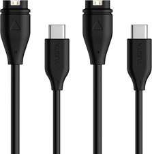 USB-C Plug Charging/Data Cable Compatible with Garmin Watch - 1M, 2-Pack