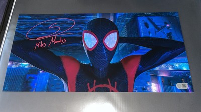 Shameik Moore signiertes Foto Marvel Spiderman Miles Morales 10x20 Swau authentisch