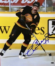 Dave Babych Signed 8x10 Photo!  Vancouver Canucks Legend D Man !  W/COA