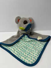 My B Toys 15  Gray Koala Bear Koko Dot Security Blanket Baby Lovey