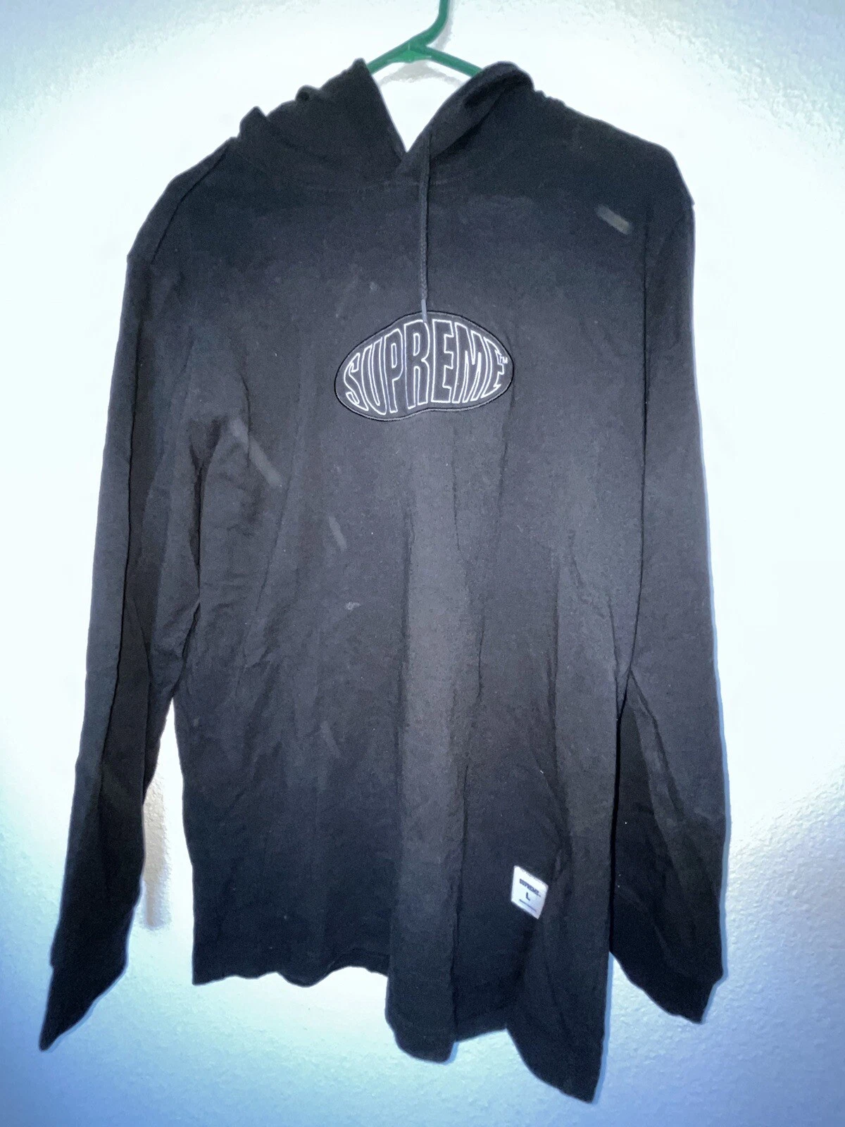 Sweat à capuche logo ovale suprême taille L SS20 