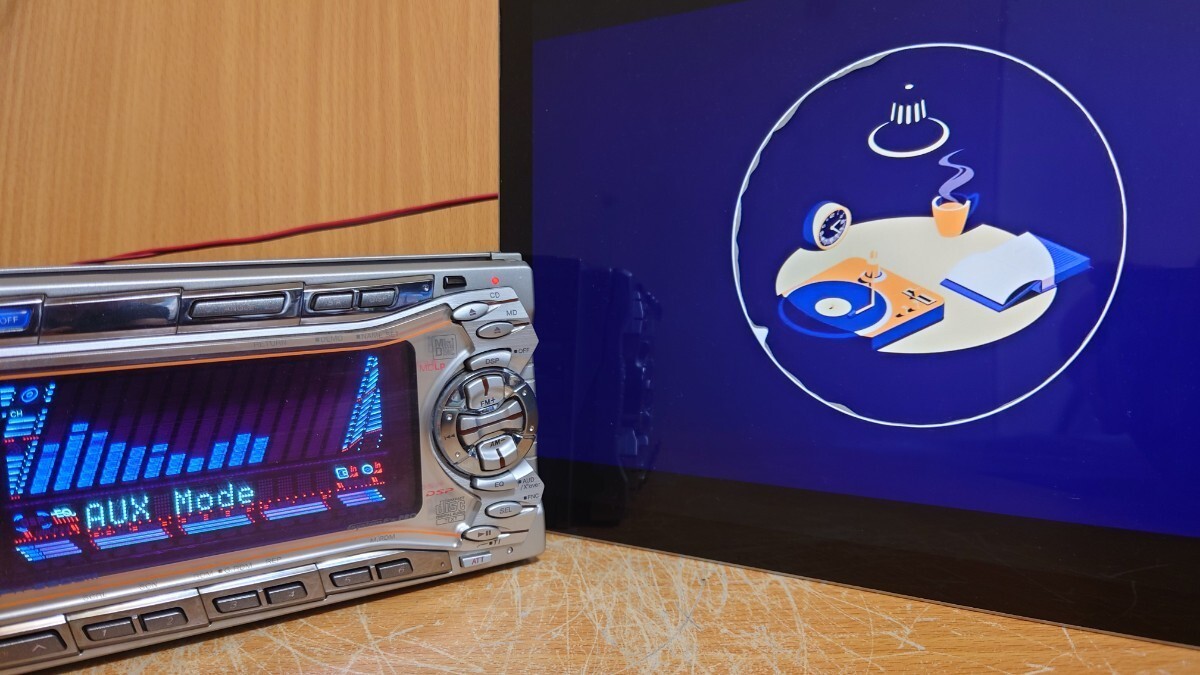 KENWOOD DPX-6200M 2Din Car Audio CD MD DSP Player Working