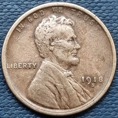 1918 S Lincoln Wheat Cent 1c Higher Grade AU Details #95284