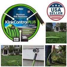 Apex Kink Control Plus Garden Hose 5/8" x 50 ft - Durable Kink-Resistant Design