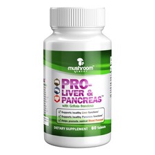 Mushroom Remedy PRO-Liver & Pancreas 60 Tablets Vegan NON-GMO USA Made