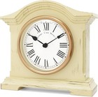 Acctim Falkenburg Distressed Mantel Clock Quartz Cream UK