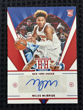2021-22 Panini Chronicles Hometown Heroes Auto Miles McBride Knicks HHR-MMC RC
