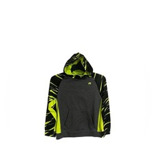 Russell Athletic Boys Tech Pullove Hoodie Gray Neon Sz XL 14-16