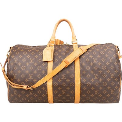 Louis Vuitton Monogram  Keepall 55 Bandoulière Travel Bag    Tasche