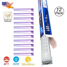 4FT 40W LED UV Black Light Bar Mountable Fixture for DJ Party Club Room D cor