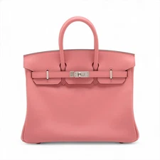 Hermès Birkin 25 Le Tournay Swift Rose Ete Silver Metal Fittings W: 2024