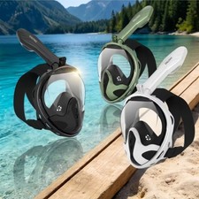 Underwater Diving Anti-Fog Full-Face Snorkeling Mask, Snorkel Breathing Mask New