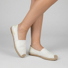 Valentino Garavani Alpargatas Sin Cordones Zapatos con Estrellas Blancas Talla EU 40 / US 10