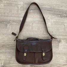 Vintage COACH Musette Bag Large #9800 Brown Leather Messengers Carrier Bag USA