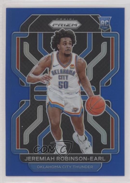 2021-22 Panini Prizm Blue 4/199 Jeremiah Robinson-Earl #319 Rookie RC 0m89