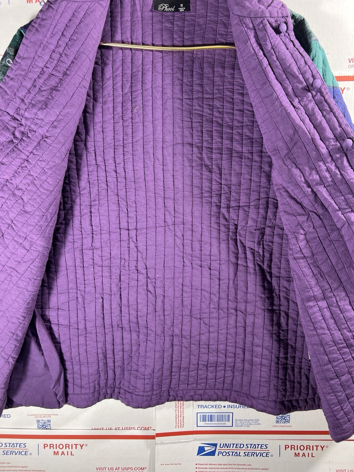 Vintage Patchwork Reversible Jacket Coat Colorblo… - image 6