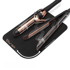 Vanity Accessories Heat Resistant Mat   Silicone Flat Iron  Curling Iron Holder