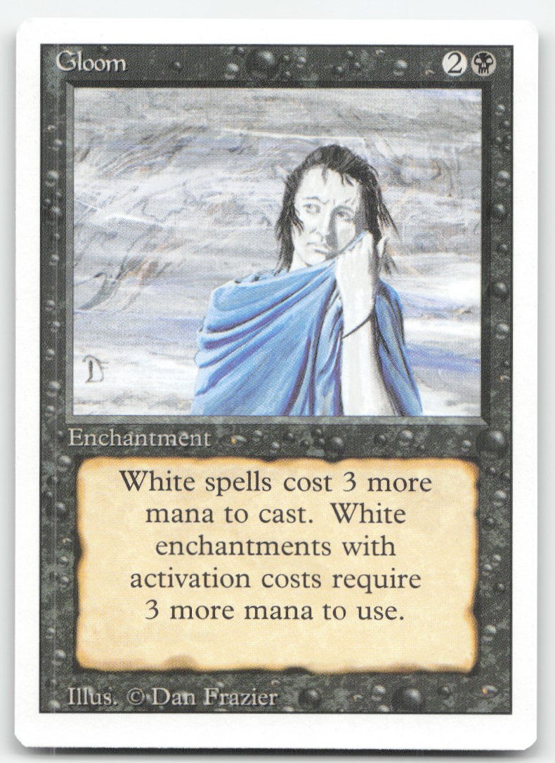 GLOOM UC REVISED EDITION MAGIC: THE GATHERING NEAR MINT