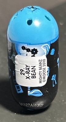 2010 Mighty Beanz X-Ray Bean 29 Blue Series 1 Moose Entertainment