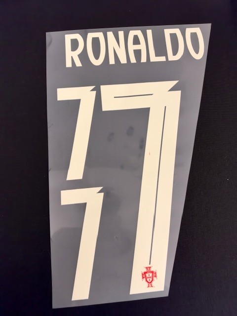 Cristiano Ronaldo 2025 Portugal Player Size Name Number ID Print/ adults