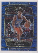 2021-22 Panini Select Concourse Blue Shimmer Prizm Tre Mann #36 09wc