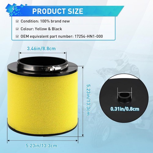 17254-HN1-000 ATV Air Filter For Honda Rincon 650 TRX650FGA 4x4 GPScape 2004-05 - Picture 9 of 16