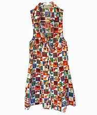 Urban Outfitters Fruit Print Dress Collared A Line Crepe Mini SM Whimsical Mod