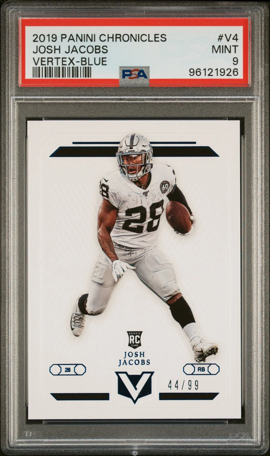 Josh Jacobs Panini Chronicles Vertex #V4 Blue