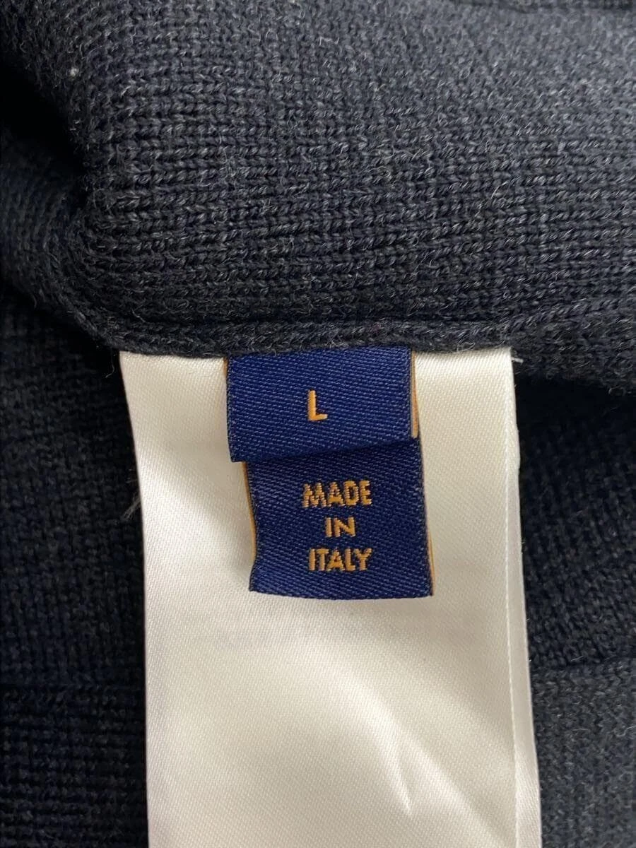LOUIS VUITTON（LV） LOUIS VUITTON altra maglia blouson con colletto shearling giacca L lana nera usata