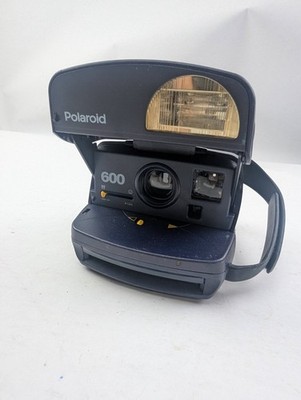 Vintage Polaroid One Step Express Navy Blue 600 Instant Film Camera