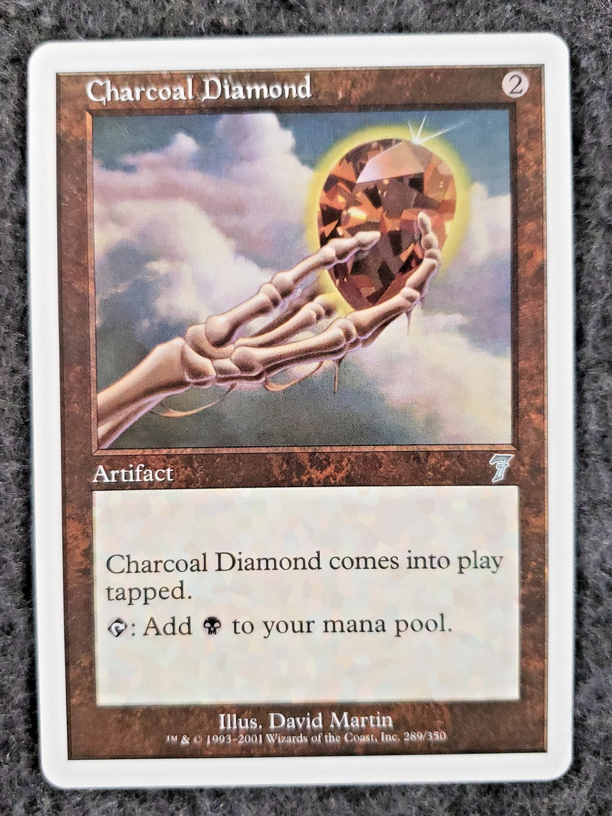 Magic The Gathering Charcoal Diamond Seventh Edition MTG NM No play (DS3D1K8)