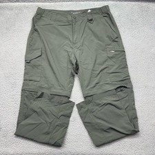 Columbia XM8003 Mens Size 36x30 Omni-Shade UPF Protection Convertible Cargo Pant