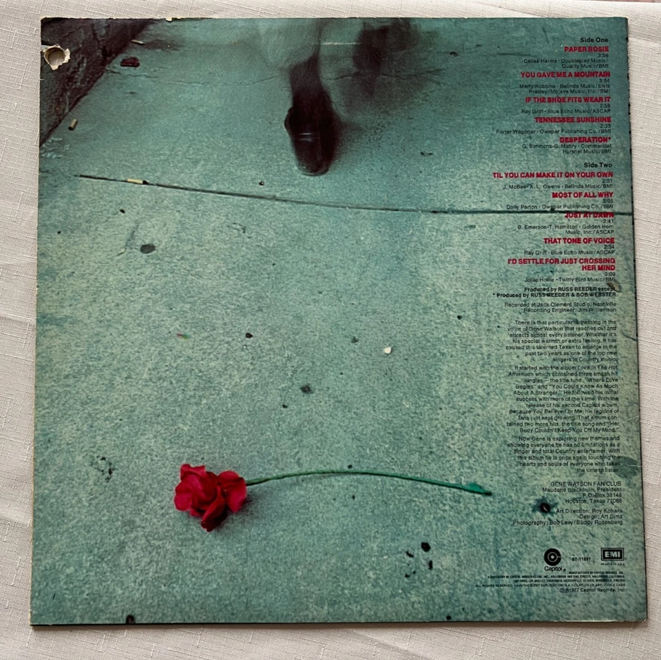 Gene Watson Now Appearing Capital Records Album Vinyl LP 977 - Image 4 of 4