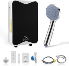 Scaldabagno Elettrico Istantaneo Senza Riserva, 5500 W, 220 V, Con Visualizzazio