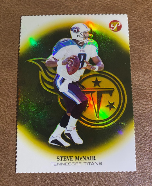 2002 topps pristine gold refractor steve mcnair # 27 ...42/79