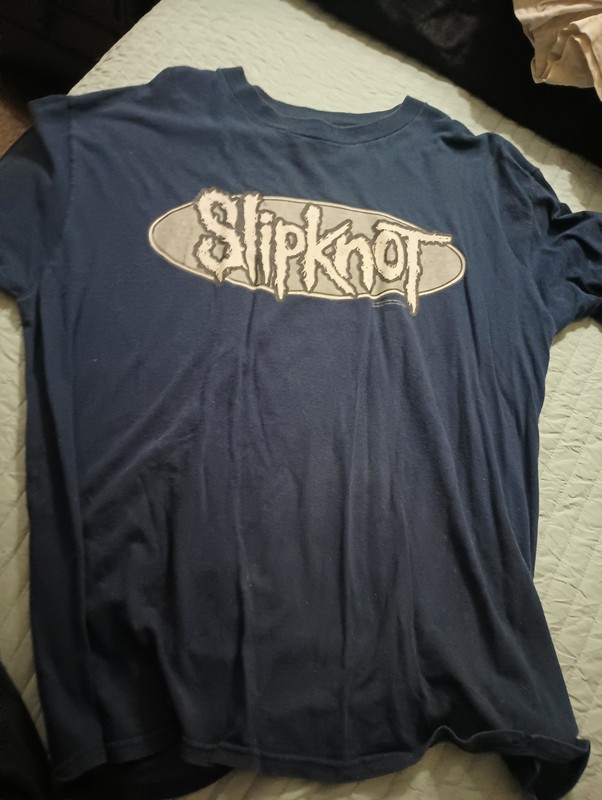 Slipknot Vintage 1999 XL 2 sided shirt  Blue don't ever judge me Short Sleeve