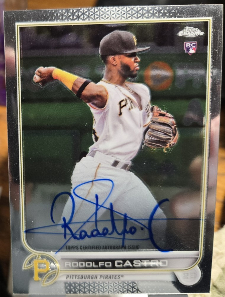 2022 Topps Chrome RC Baseball Card of Rodolfo Castro #RA-RC (NM) AUTO Free Rtns