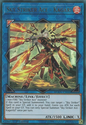 #ad Yugioh LP Sky Striker Ace Kagari alternate art DUOV EN060 Ultra Rare $5.96
