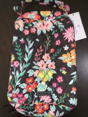Vera Bradley Lunch Bunch Bag Tangerine Twist Floral Retired Black Quilted Bag