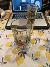 Bierkrug mit Schnapsglas Halter Hopfen und Malz Gott erhalt&rsquo;s Vintage