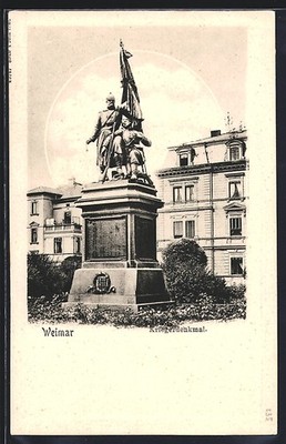 Ansichtskarte Weimar / Thüringen, Kriegerdenkmal, Watzdorfplatz 