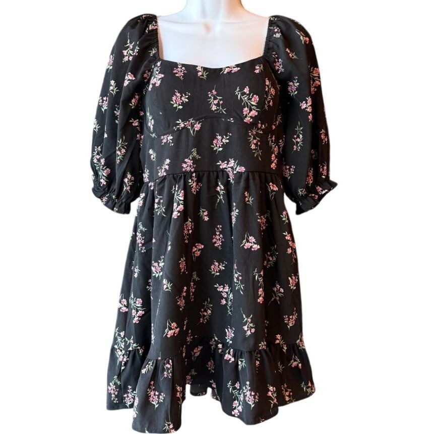 black milk maid dress Black Strappy Milkmaid Mini-Dress