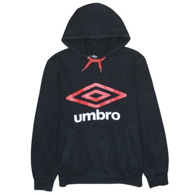 Umbro Herren Schwarz Pullover Hoodie M Sport Fleece Sweatshirt