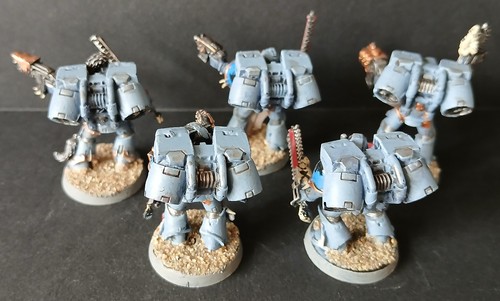 Warhammer 40k Space Wolves Grey Knights Jump Marine Squadron Well Painted - Picture 2 of 2